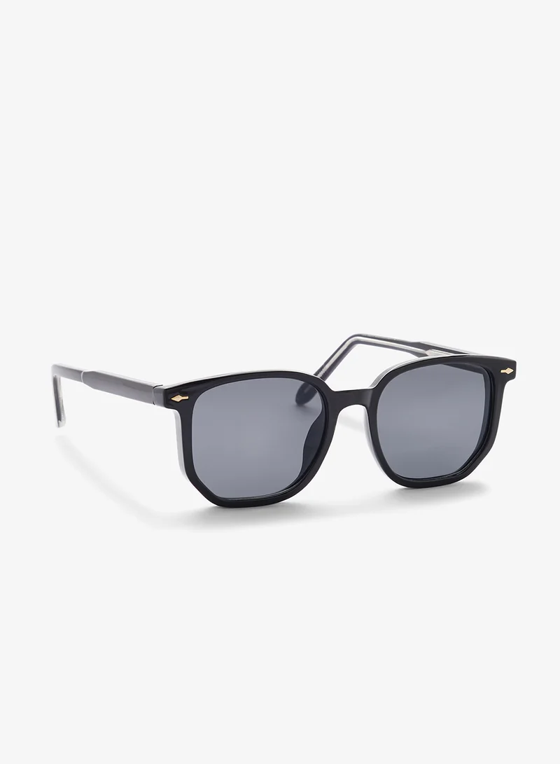 Seventy Five Polarized Lens Square Aviatoe Sunglasses