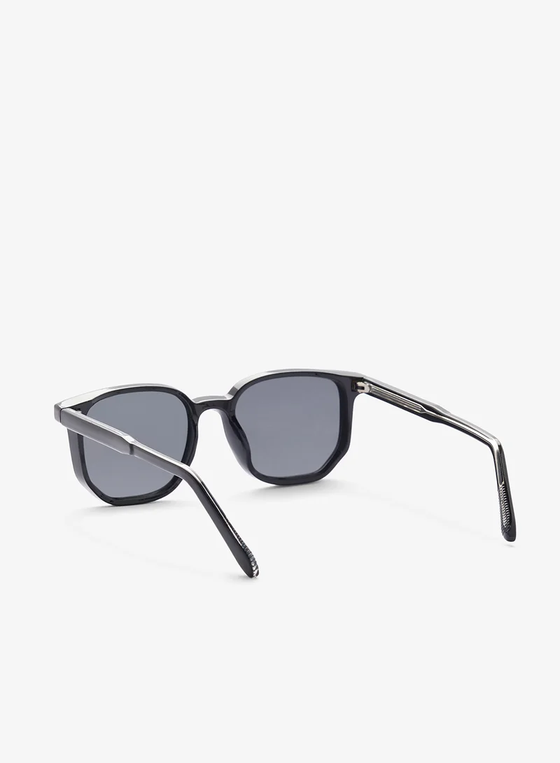 Seventy Five Polarized Lens Square Aviatoe Sunglasses