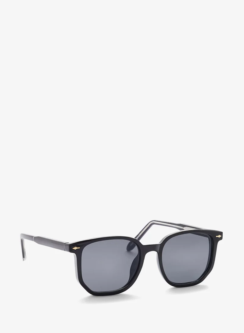 Seventy Five Polarized Lens Square Aviatoe Sunglasses