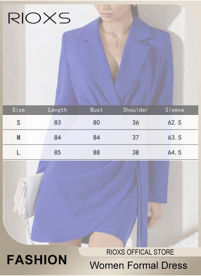 RIOXS - Women's Formal Dress, Slim High Waist Long Sleeve Bodycon Dress, Elegant Chic Work Dress, High-quality Business Dresses for Office, Professional Pencil Skirt, Perfect for Office Wear or Upscale Events - Image 1