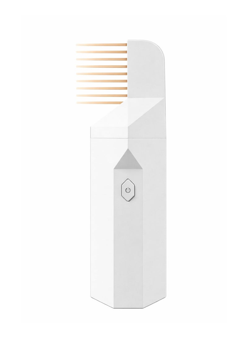 Portable, handheld, rechargeable electric hair steamer with USB port - Image 1