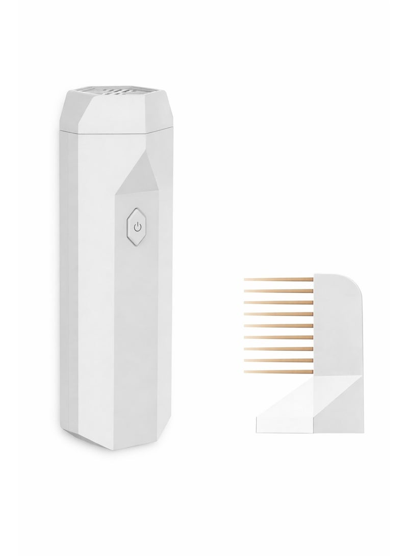 Portable, handheld, rechargeable electric hair steamer with USB port - Image 2