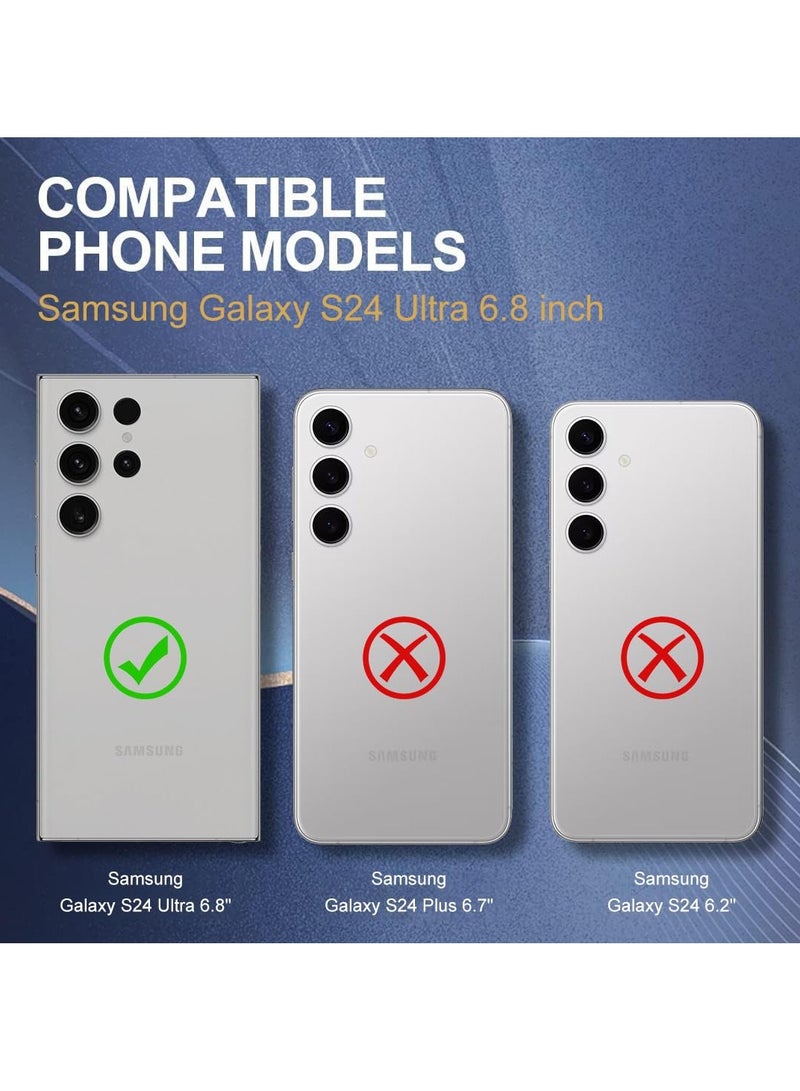 BORTONY Samsung S24 Ultra Case Transparent Yellowing Resistant Case Anti-Scratch Shockproof Bumper Drop Protection Phone Case Cover for Samsung Galaxy S24 Ultra - Image 2