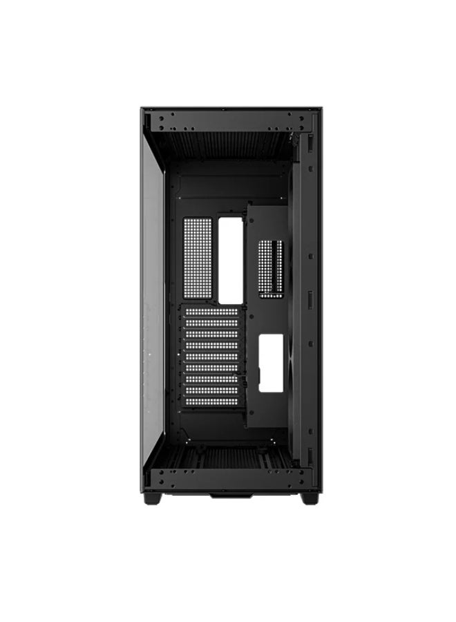 DEEPCOOL CH780 – Panoramic Tempered Glass Dual‑Chamber ATX+ Case, Vertical GPU Mount, PCIe 4.0 Riser, 3×140 mm ARGB Trinity Fans, Magnetic Filters, Swing‑Out GPU Arm & Massive Cooling Support - Black - Image 2