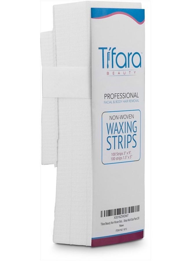 Tifara Beauty - Non Woven Body and Facial Wax Strips Multi Size Pack 200 - Image 1