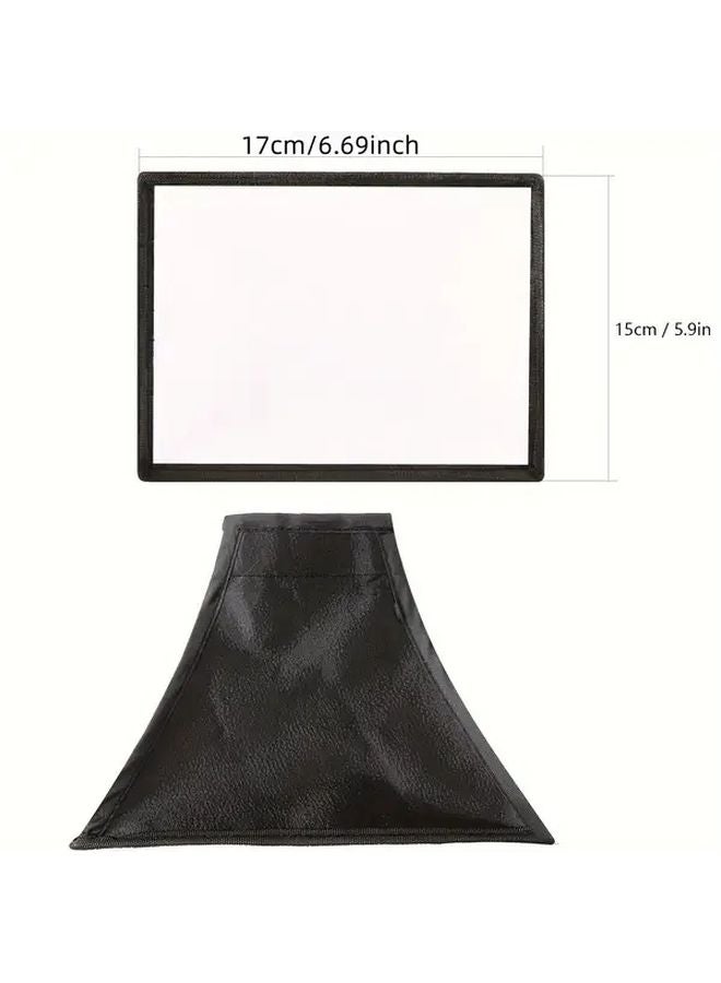 2 Pack Polyamide Flash Diffuser Softbox Set Collapsible Octagon and Rectangular Speedlight Softboxes - Image 4