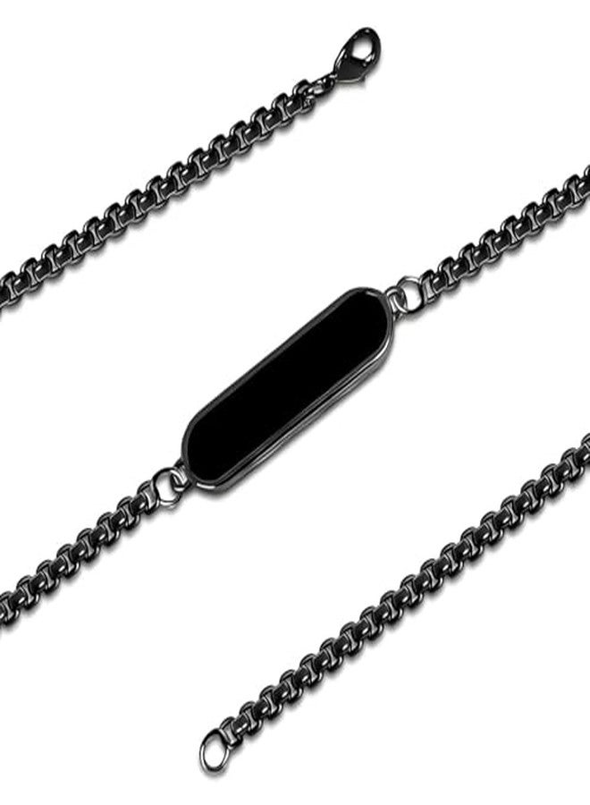 Oblivion Bracelet for Men – Black Color Personalized Rakhi Bracelet, Engrave Name or Message for Special Occasion Raksha Bandhan for Brothers, Customized Stylish Adjustable Wrist Accessory (Pack of 2) - Image 5