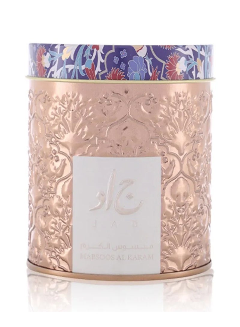 جاد بخور مبسوس الكرم برائحة البخور الفواحة والجذابة - مبثوث بخور الكرم بنوتة عطرية من الورد والخشب والفانيلا المناسبة لكافة المواسم - هدايا مناسبة للجنسين وللمنزل افضل بخور للبيت اصلية 100% - 30 جرام - Image 1