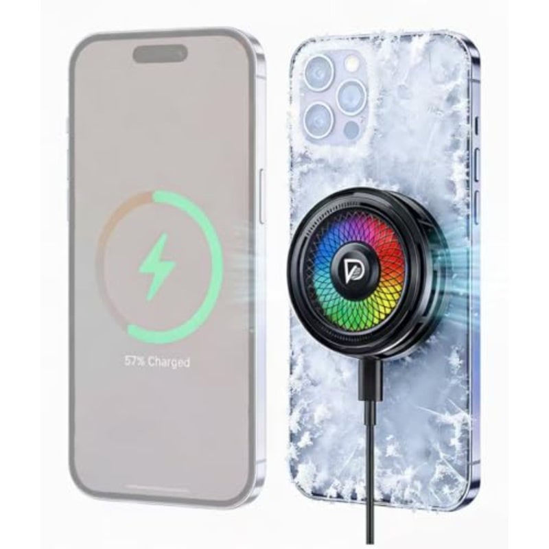 25W Qi2 Certified Magnetic Charger with Cooling System - Phone Cooler for Gaming, Magsafe Charger for iPhone 17/16/15/14/13/12 Series - Image 1
