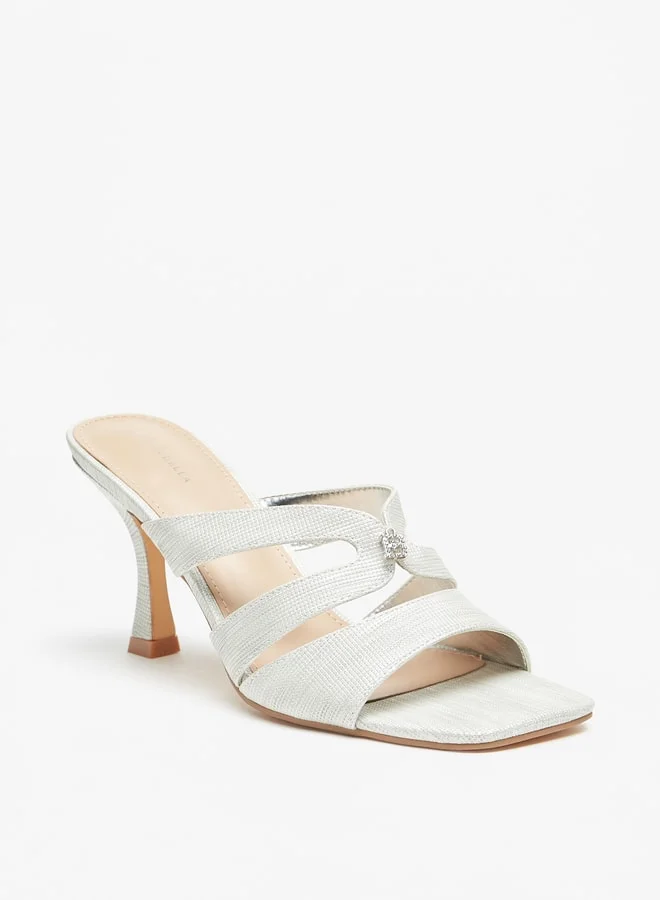 Flora Bella By Shoexpress Women's Strappy Slip-On Sandals With Stiletto Heels Ramadan Collection