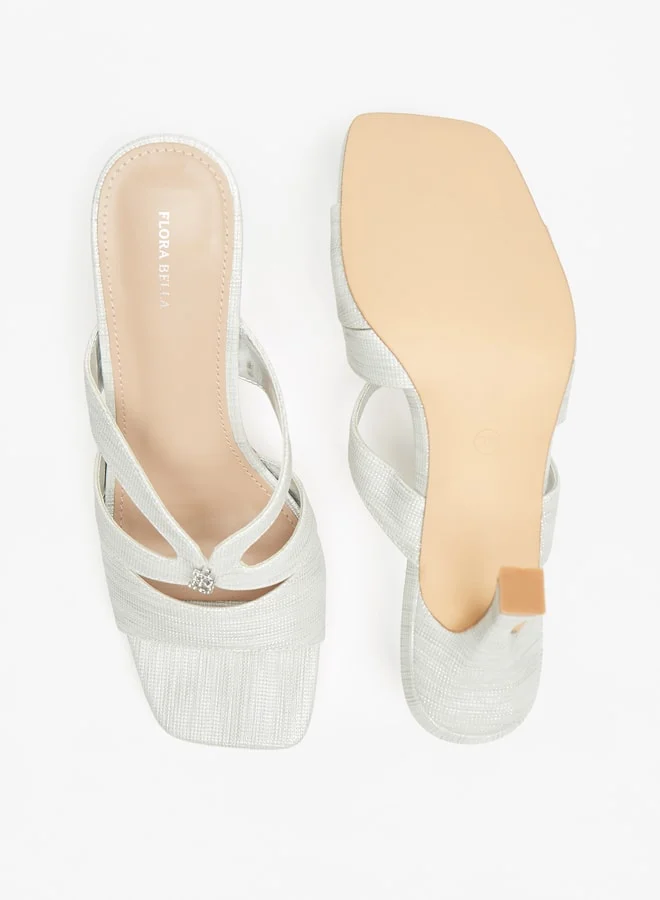 Flora Bella By Shoexpress Women's Strappy Slip-On Sandals With Stiletto Heels Ramadan Collection