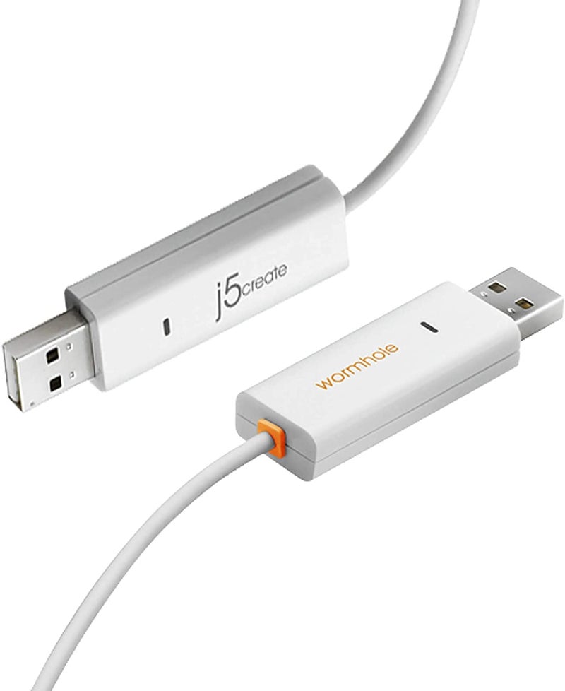 J5 Create j5create Data, Keyboard, and Mouse Sharing/Transfer USB Cable Transfer Data Between Mac and Windows [Wormhole Switch] (JUC400) - Image 2