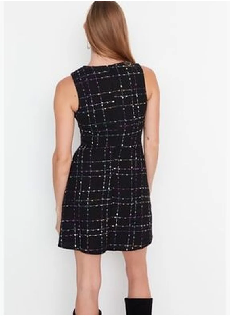 trendyol Black Tweed Dress TWOAW23EL00258