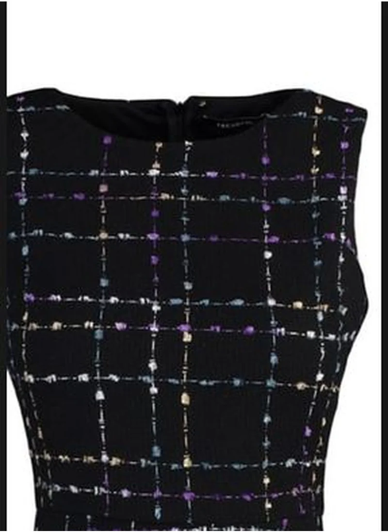 trendyol Black Tweed Dress TWOAW23EL00258