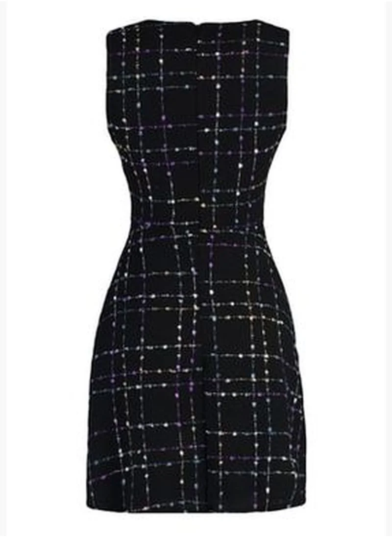 trendyol Black Tweed Dress TWOAW23EL00258
