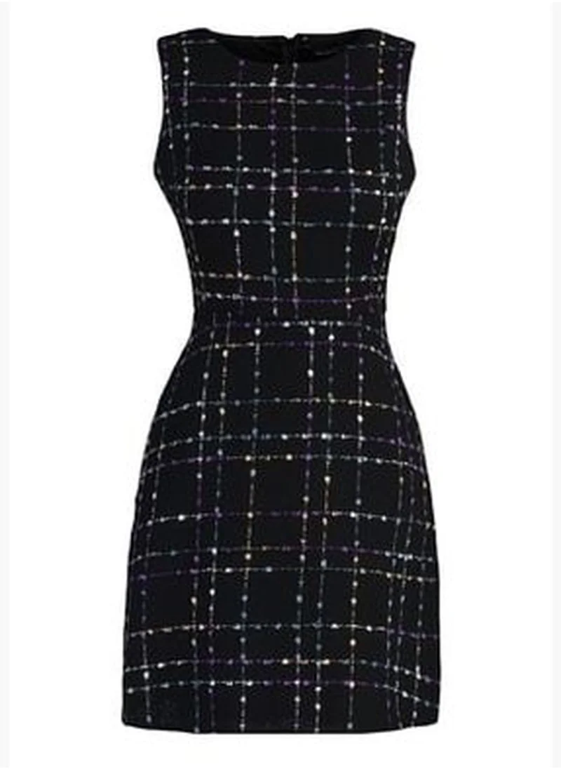 trendyol Black Tweed Dress TWOAW23EL00258