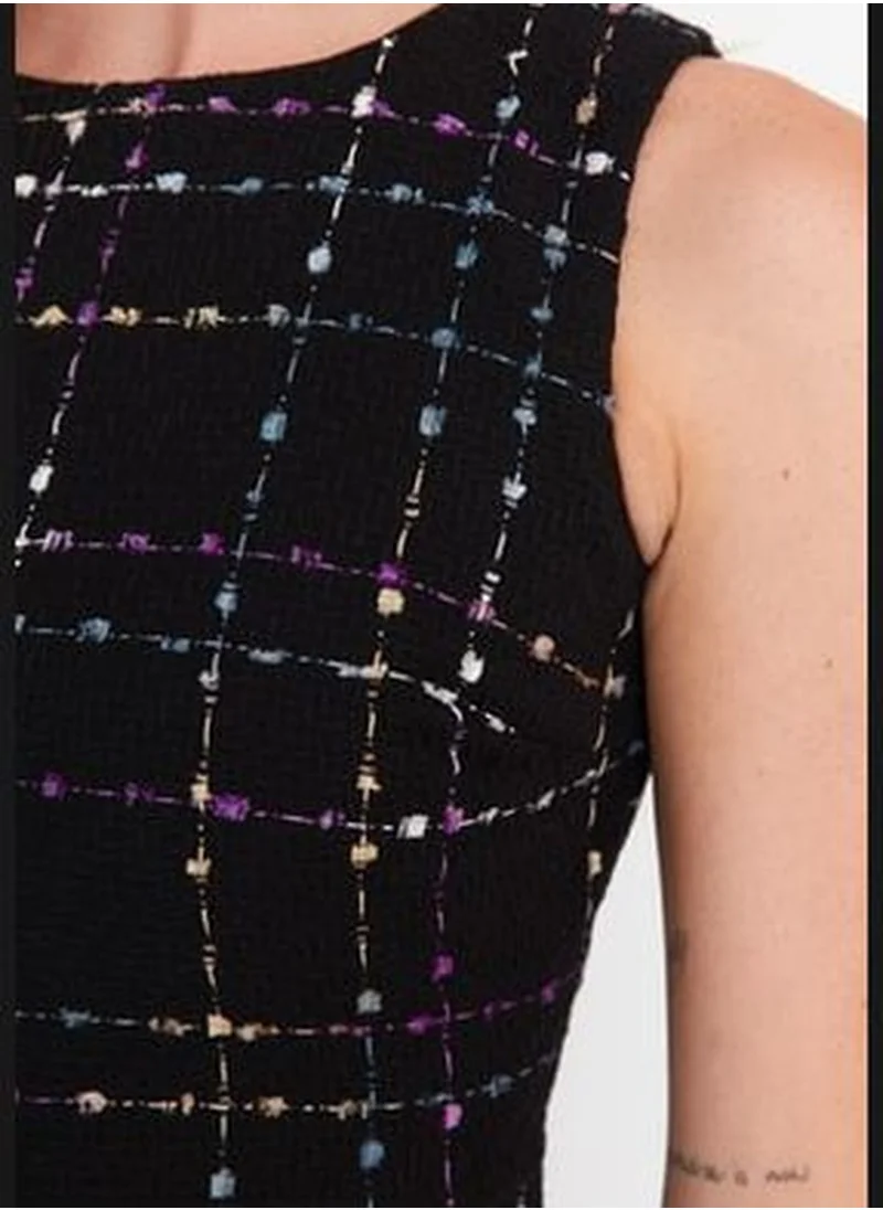 trendyol Black Tweed Dress TWOAW23EL00258