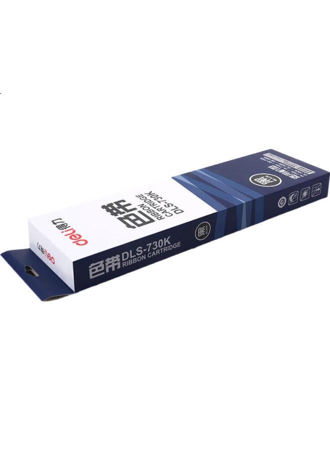 Deli Dls-730K High-Capacity Dot Matrix Printer Black Ribbon, 16-Meter Spool (Compatible With De-730K, Dl-730K, Dl-630Kii) - Image 1
