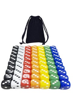 Dice Set 6 Sided Game Dice 16mm Acrylic Dice Set with Velvet Pouch,70Pcs,7 Color - pzsku/Z1D3779E6E148076EBBB0Z/45/_/1687925220/2862f34f-c6d9-4a02-971b-cfc7ba1a9ccb