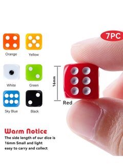 Dice Set 6 Sided Game Dice 16mm Acrylic Dice Set with Velvet Pouch,70Pcs,7 Color - pzsku/Z1D3779E6E148076EBBB0Z/45/_/1687925222/5d72e7b7-8416-4166-8634-07f6fb17e1ff