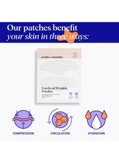 WRINKLES SCHMINKLES Forehead Wrinkle Patches - Reusable Silicone Smoothing Pads For Brow Lift, Wrinkle Smoothers, Reduce Frown Lines & Face Lift (2 Pack)  - Image 2