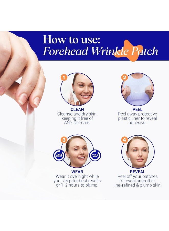 WRINKLES SCHMINKLES - Forehead Wrinkle Patches - Reusable Silicone Smoothing Pads For Brow Lift, Wrinkle Smoothers, Reduce Frown Lines & Face Lift (2 Pack) - Image 1