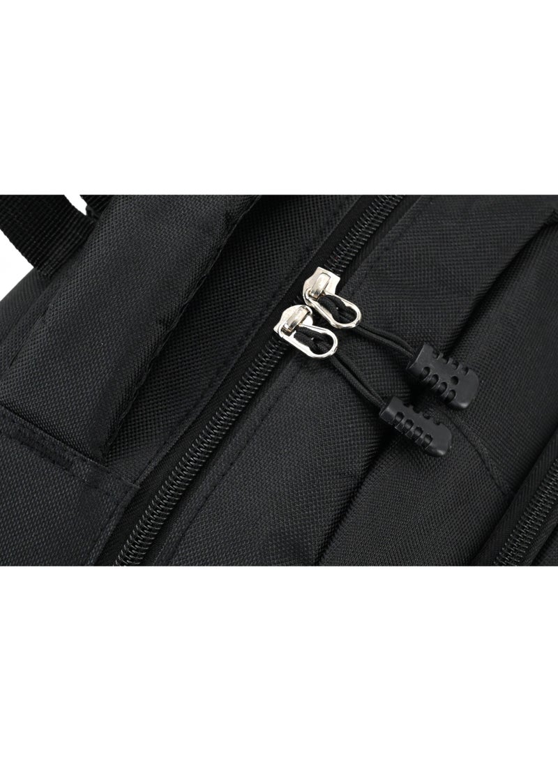Royal "Royal Carry RC-028 18-Inch Durable Laptop Backpack | Water-Resistant Polyester, Large Anti-Theft Laptop Compartment, Ergonomic Straps, Side & Front Pockets for Work, College & Travel | Stylish Black Laptop Bag" - Image 5