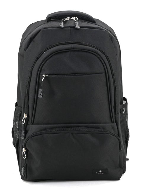 "Royal Carry RC-028 18-Inch Durable Laptop Backpack | Water-Resistant Polyester, Large Anti-Theft Laptop Compartment, Ergonomic Straps, Side & Front Pockets for Work, College & Travel | Stylish Black Laptop Bag"