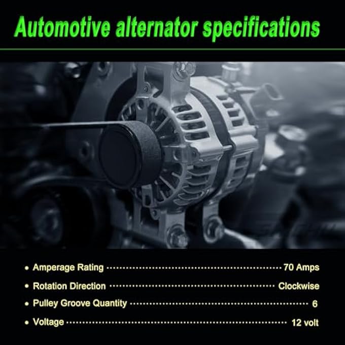 SHICHU New Alternator Compatible with 2001 2002 2003 2004 2005 Civic EL 1.7L L4 Replace for 31100PLMA01 13893 13893N - Image 4
