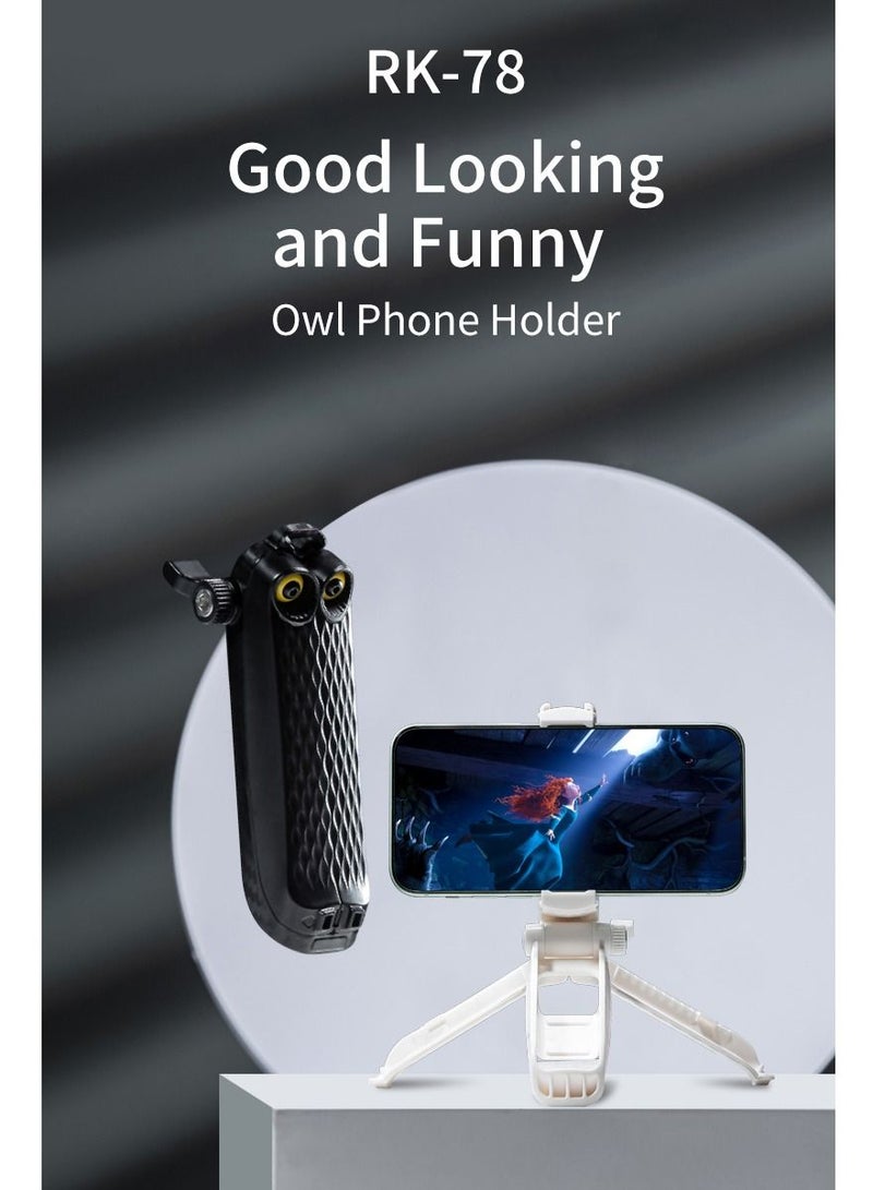 GULFLINK Portable Mini Pretty interesting Owl Foldable Phone Holder Black - Image 2