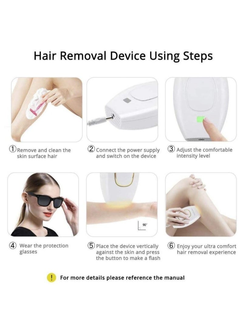 واي آند دي جهاز إزالة الشعر بالليزر بدون ألم ، نظام IPL 500000 نبضة ضوئية (أبيض)  - Image 3