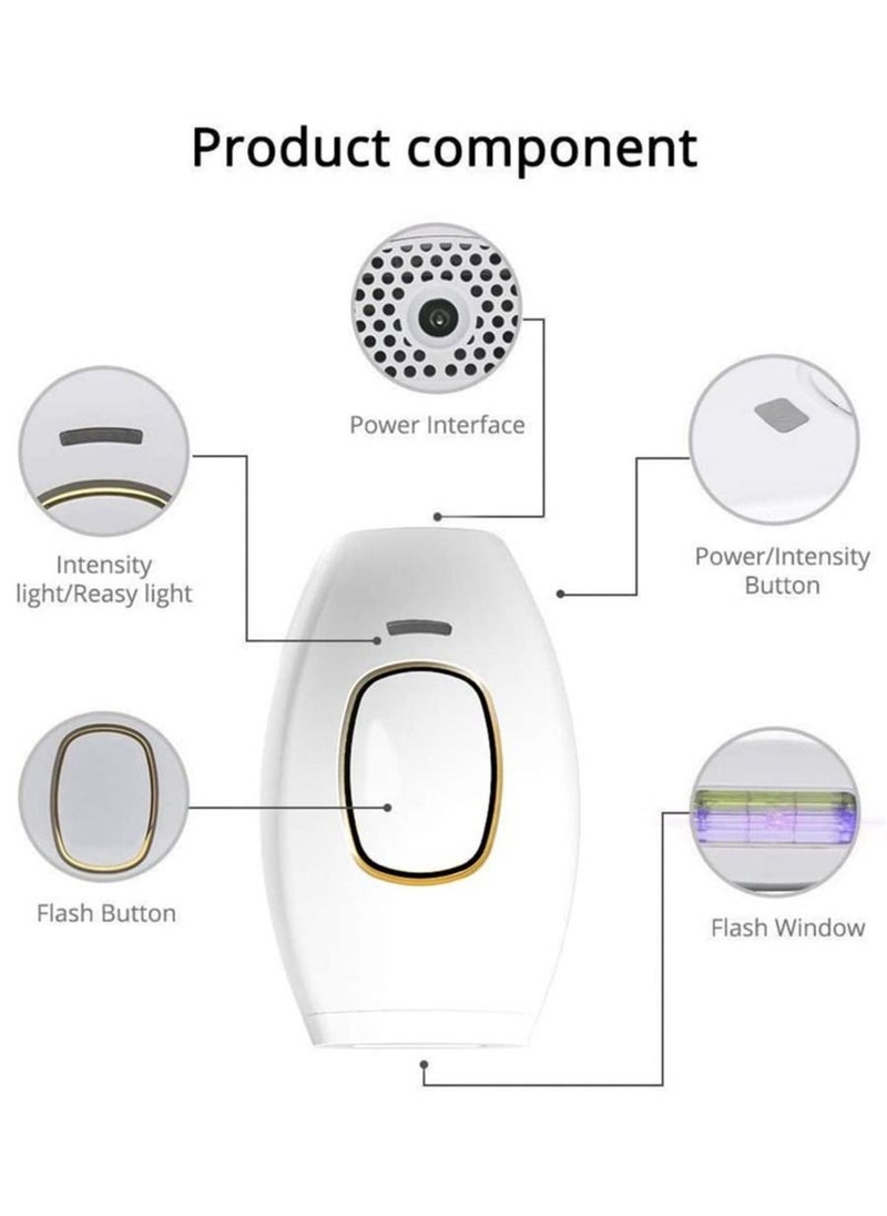واي آند دي جهاز إزالة الشعر بالليزر بدون ألم ، نظام IPL 500000 نبضة ضوئية (أبيض)  - Image 2