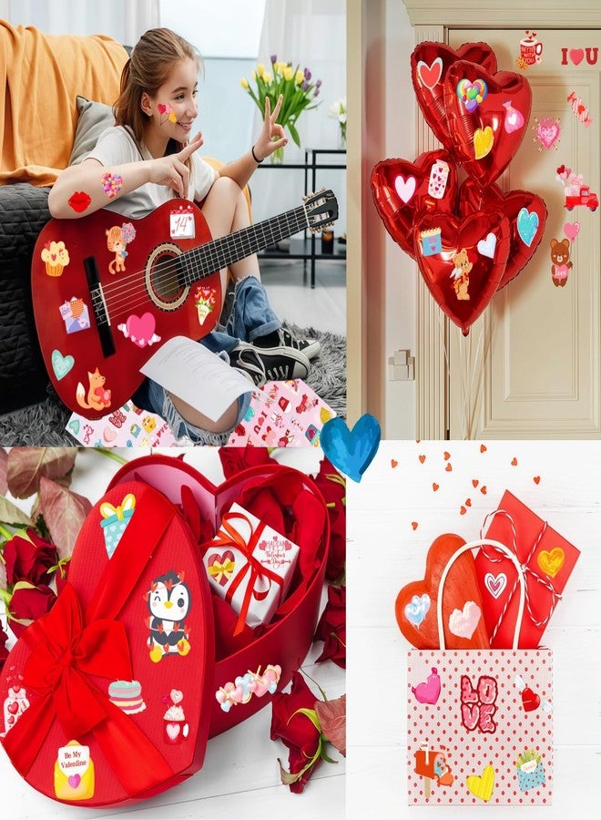 مجموعة ملصقات قلوب عيد الحب للأطفال من UDTAATO، 720 قطعة، 48 ورقة حب لأعمال عيد الحب اليدوية، هدايا حفلات الصف الدراسي، صندوق هدايا، ظرف، صندوق هدايا زفاف، ظرف، أكياس هدايا الزفاف - Image 4