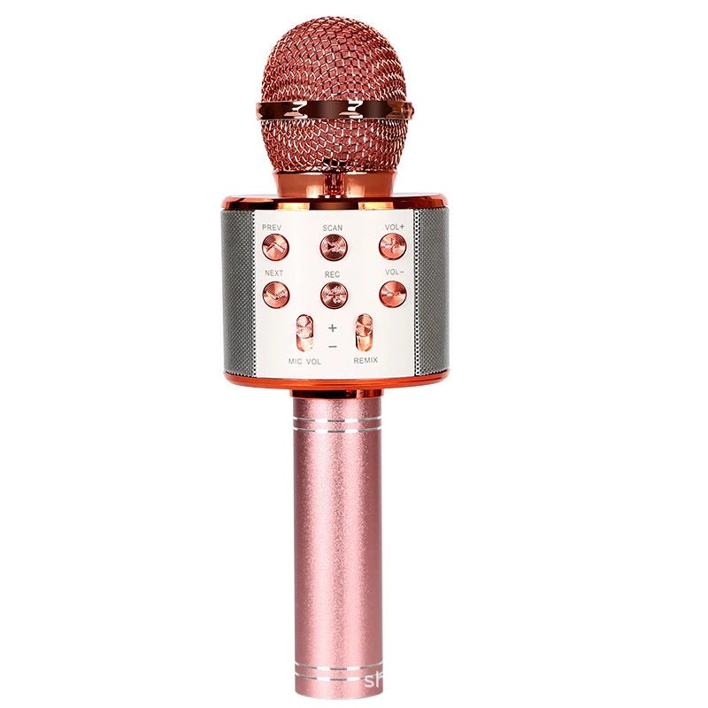 Ws858 Wireless Bluetooth Mobile Phone Karaoke Microphone Treasure Microphone Speaker Ktv Integrated Generation - Image 1