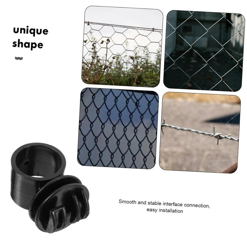 10pcs Black Electric Fence Insulators for High Tension Wire Easy Installation Farm Fencing Livestock Safety - Image 5
