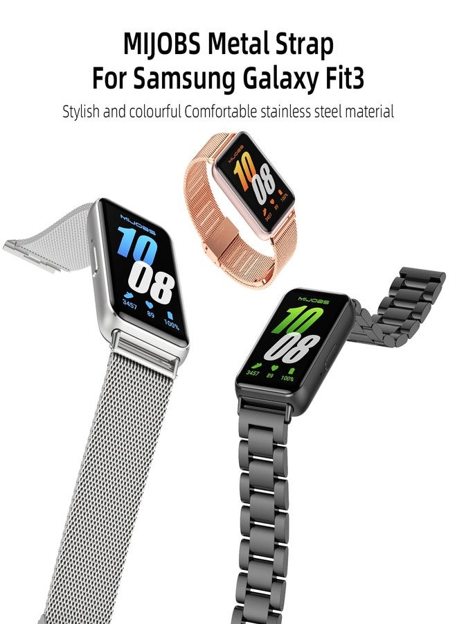 MIJOBS Strap Compatible with Samsung Galaxy Fit 3 SM-R390 Bands for Women Men, Sport Straps Replacement Wristband Accessories for Samsung Galaxy Fit3 - Image 3