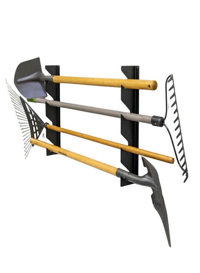 StoreYourBoard Shed Tool Organizer Wall Mount, Garage Organization, Garden Tool Organizer for Shovels and Rakes, Solid Steel Holds 100 lbs - Image 1