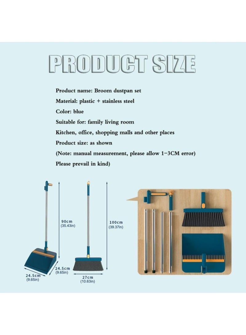 ARNOTEC Household broom sweeper set wiper set with vertical trash can convenient high-performance bristles suitable for office and home  - Image 4