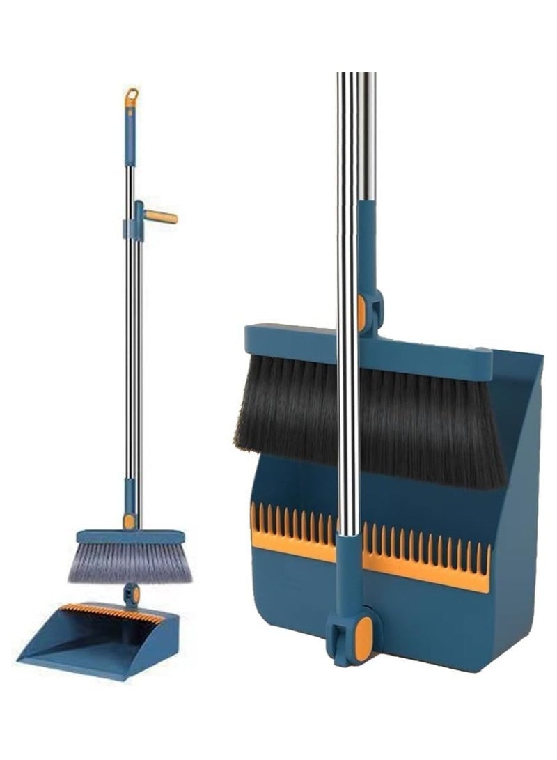 ARNOTEC Household broom sweeper set wiper set with vertical trash can convenient high-performance bristles suitable for office and home  - Image 2