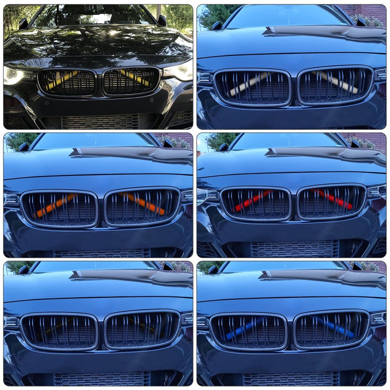 Car Trim: Yellow Premium ABS Material Corrosion & Scratch Resistant Direct Fit - Vehicle Upgrade Replacement for BMW 1 2 3 4 5 6 7 Series for Car Decoration - Image 5