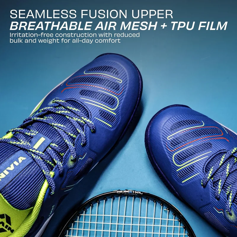 Nivia Super Court 3.0 Badminton Shoes for Men - Duofoam Midsole, Seamless Mesh Upper, Non-Marking Sole