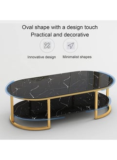 DubaiGallery Home Sofa Table, 100CM Wooden Side Table Large Area Center Coffee Table Apartment Office Reception Room Reception Table  - Image 3