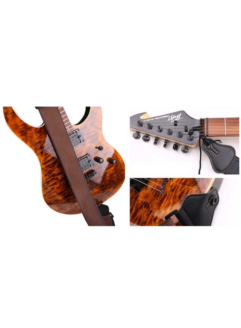 SYOSI Adjustable Guitar Strap For Electric/Acoustic Guitar/Bass - Includes 3 Pick Holders - Cotton Strap Guitar Strap for Acoustic, Classical, Electric and Bass Guitars - Image 2
