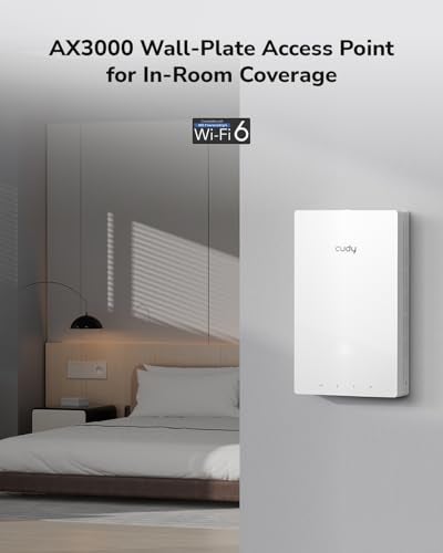 Cudy AP3000 Wall WiFi 6 AX3000 inWall Wireless Gigabit Access Point Support OFDMA MUMIMO Beamforming PoE Powered Cudy App Control or Web Configuration - Image 3