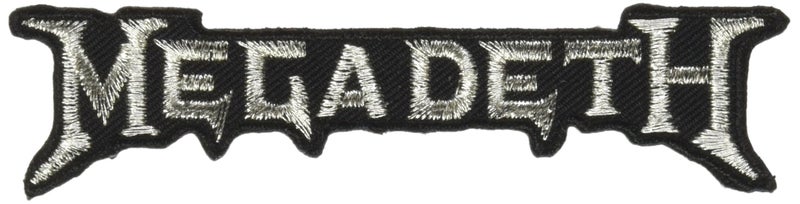 C&D Visionary Application Megadeth Silver Logo Patch Novelty - Image 1