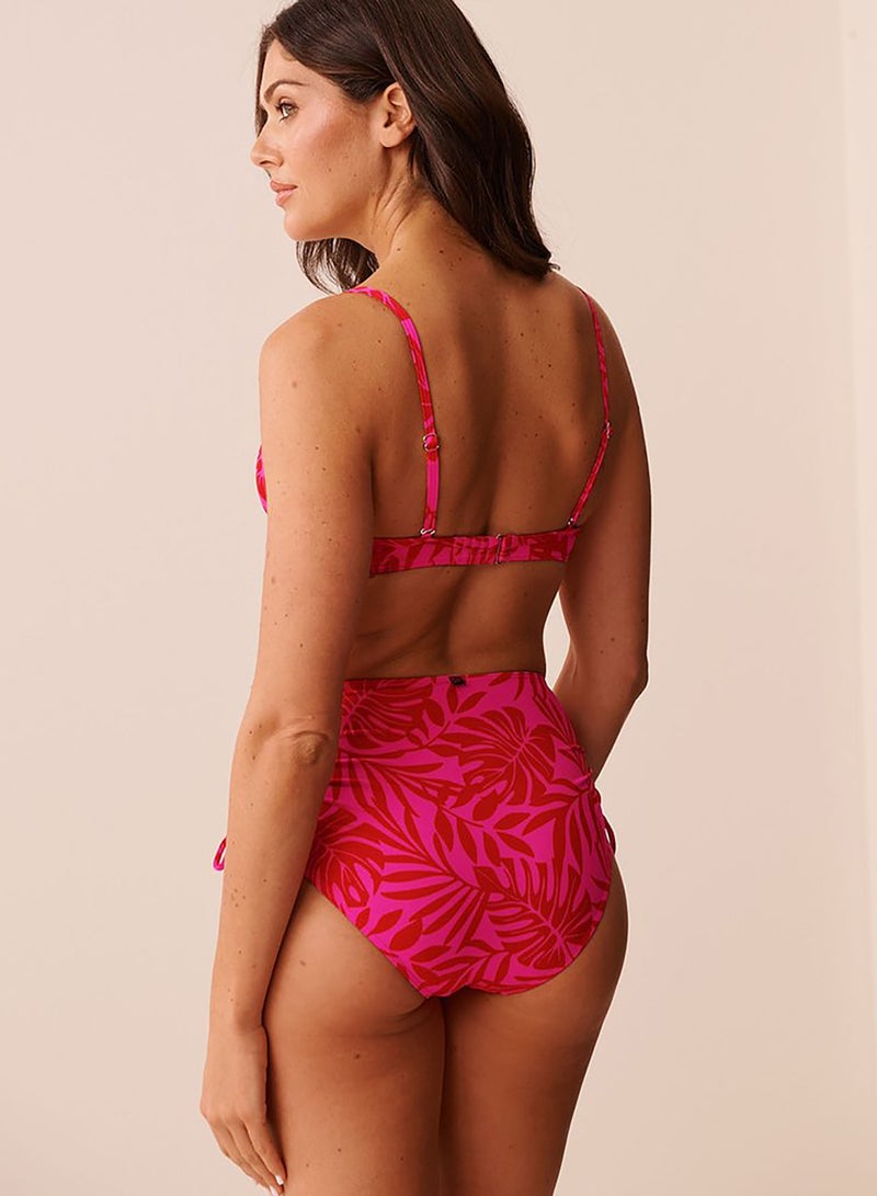 La Vie en Rose TROPICAL FUCHSIA Push-up Bikini Top - Image 2