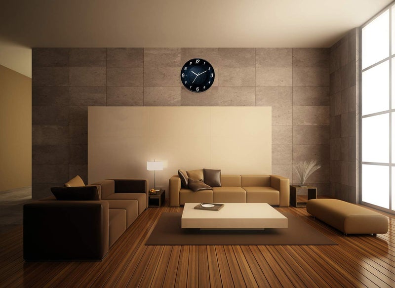 IIK COLLECTION 12-inch Designer Plastic Analogue Round WallClock for Home, Kitchen, Living Room, Bedroom, Office (30 cm x 30 cm x 6 cm) - Image 4