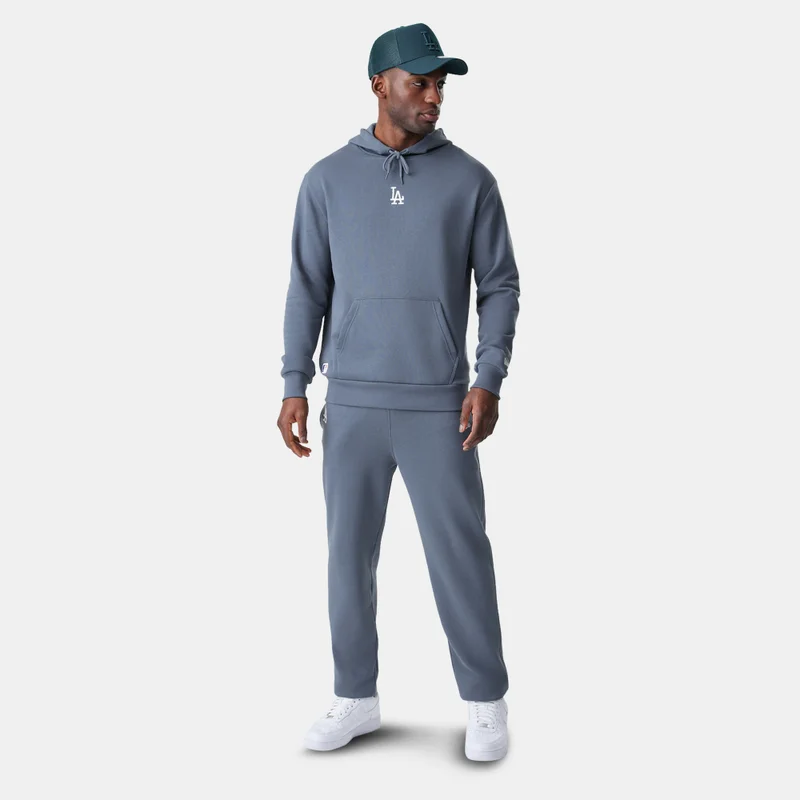 New Era Grey Men's MLB Los Angeles Dodgers League Essential Hoodie for Men | Best Price UAE