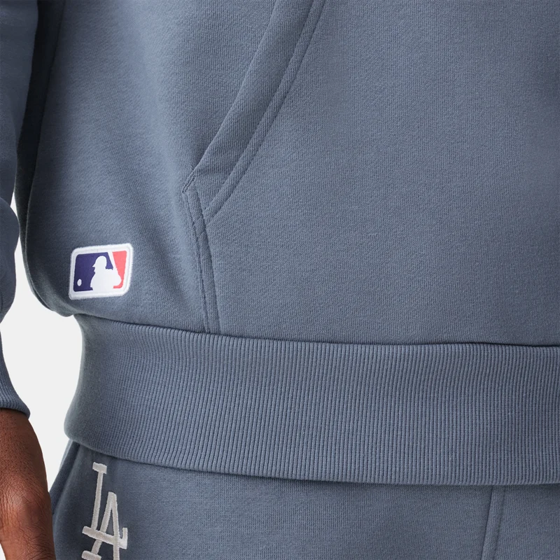 New Era Grey Men's MLB Los Angeles Dodgers League Essential Hoodie for Men | Best Price UAE