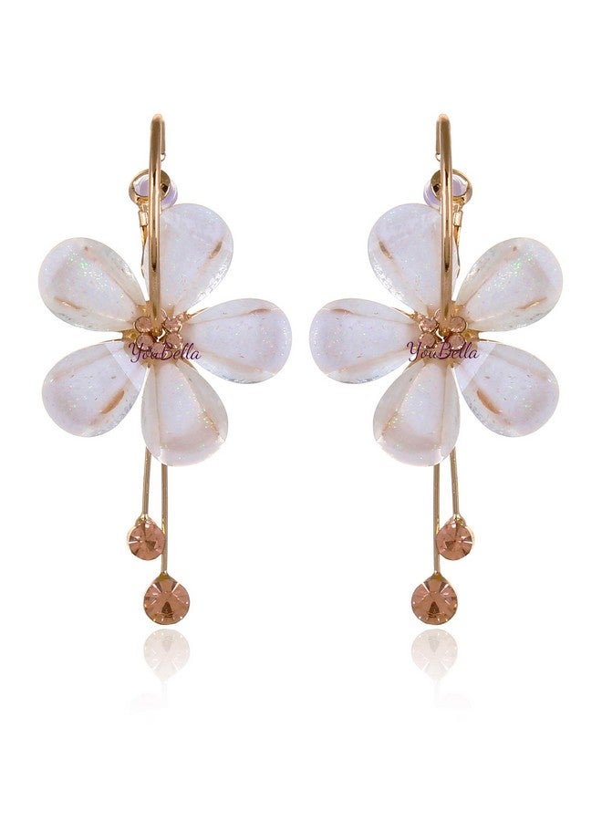 YouBella Jewellery Gold Plated Floral Earrings for Girls and Women (Combo) - Image 3